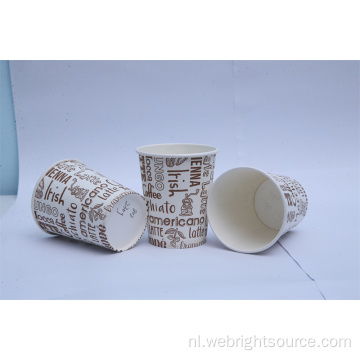 Logo Gedrukte Disposable Coffee Paper Cups